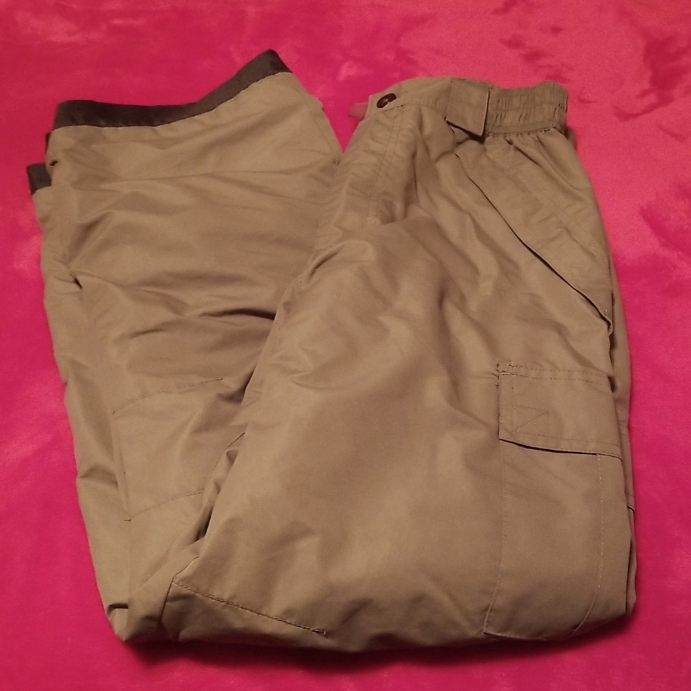 ICEBURG WOMENS SNOWPANTS/4 POCKETS/SIZE M/OLIVE GREEN & BLACK